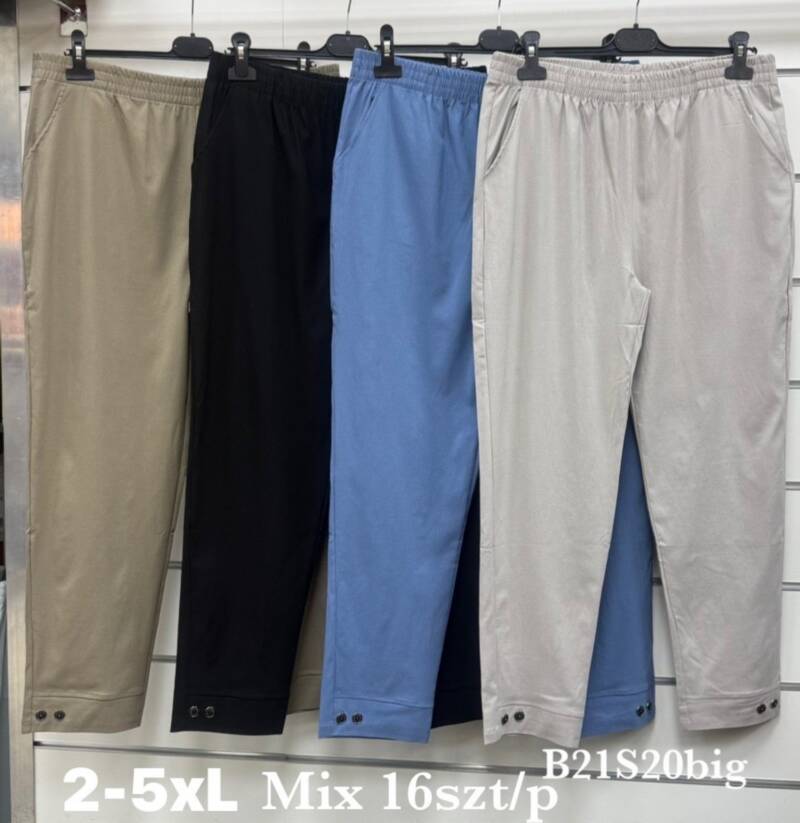 Spodnie damskie Roz 2XL-5XL, Mix Kolor Paczka 16 szt